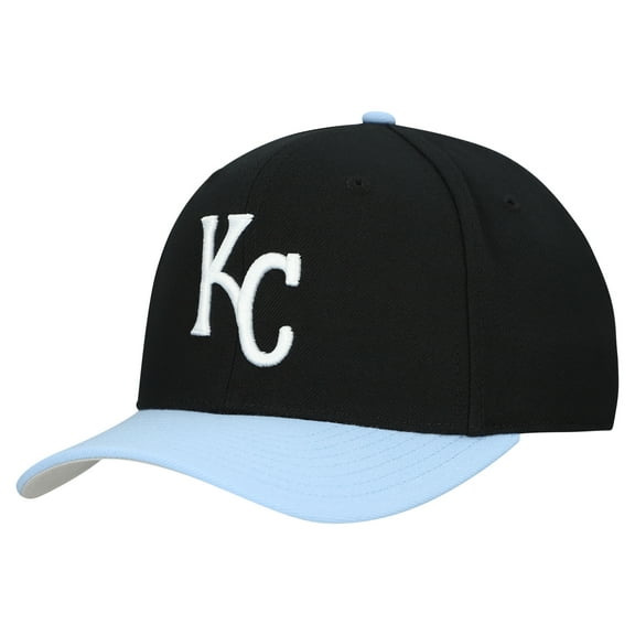 Unisex-Mitchell & Ness  Black Kansas City Royals Basic Coop Pro Adjustable Hat