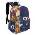 thumbnail image 2 of Oliver y su Pandilla-theme Backpack, Campus style schoolbag Bookbag with Adjustable Shoulder Straps And Large Zip Compartment, Unisex Travel Bags.42x30x15cm, 2 of 6