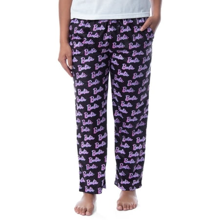 

Mattel Womens Barbie Logo All Over Print Loungewear Sleep Pajama Pants