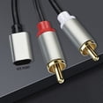 thumbnail image 1 of Cable de audio macho a 2 RCA macho para Iphone/Android Phone Tablet (para lightning 1M), 1 of 7