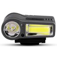 thumbnail image 4 of Linterna frontal LED COB con clip para sombrero de inducción, reflector para pesca al aire libre, lámpara impermeable para sombrero, color negro, 4 of 13