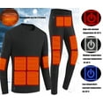 thumbnail image 6 of Men Women heated thermal underwear Set USB Constant Temperature 28 Zone intelligent Heated thermals top and bottom set,Suitable for cold winter thermal underwear for skiing, 6 of 10