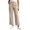 Beige plus size wide leg pants a1, variant on Cagogo Women Plus Size Wide Leg High Waisted Trousers with Pockets Casual Loose Ankle Pants Streetwear Travel Work Lounge Outfits Fall Winter Clothes, Army Green M