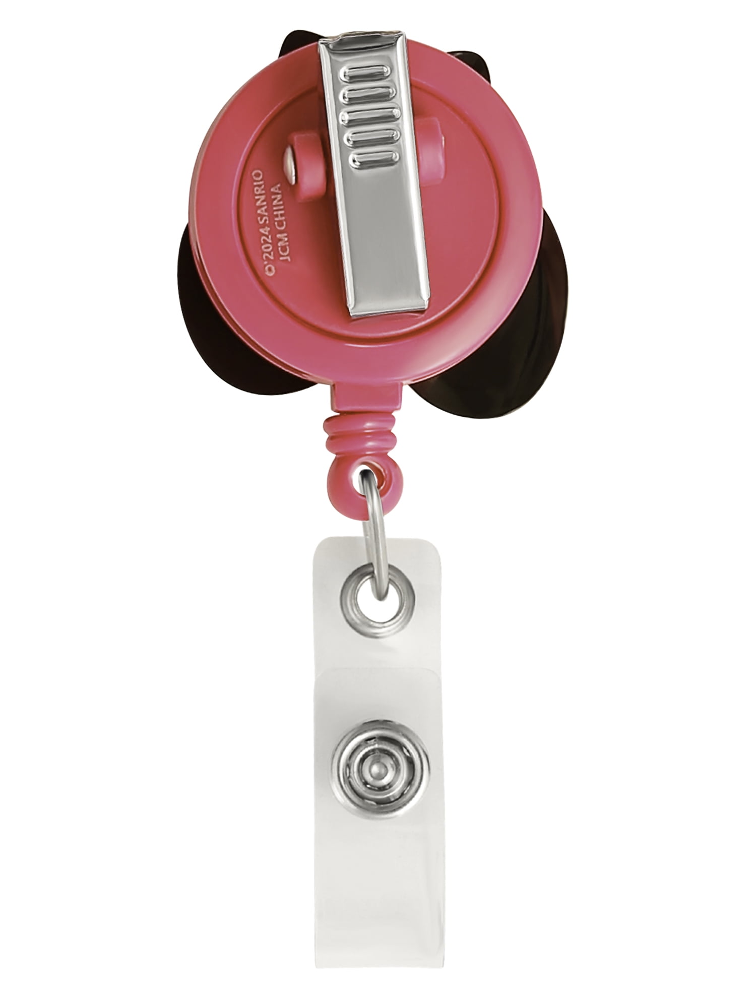 Sanrio Hello Kitty Retractable ID Card Badge Reel with Alligator Clip, 26-Inch