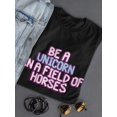 thumbnail image 3 of Cool Be A Unicorn Quote T-Shirt Women -Image by Shutterstock, Female Large, 3 of 4