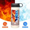 thumbnail image 6 of Disketp Fashion Tatreez1 18oz Sports Insulated Kettle With Straw Insulated Water Bottle For Running Hiking Cycling Climbing Man'S Womens Sports Water Bottle, 6 of 8