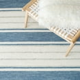 thumbnail image 6 of SAFAVIEH Metro Bruno Striped Area Rug, Blue/Ivory, 4' x 6', 6 of 9