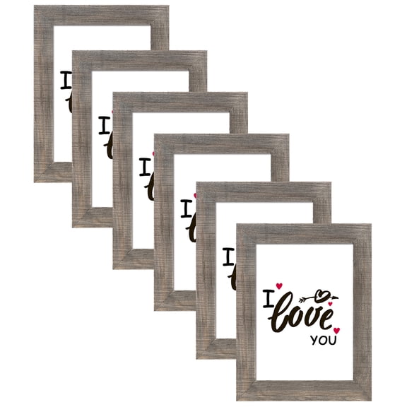 Homebeez Wood Picture Photo Frame 5" x 7" Tabletop and Wall Mounted Display