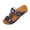 Dark Blue, variant on Women's Open Toe Slide Sandals Cutout Design Comfortable Wedge Heel Summer Beach Shoes Casual Outdoor Footwear Trendy Vacation Sandals Purple Women Sandal