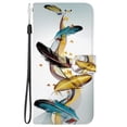 thumbnail image 2 of Leather For Google Pixel 10a 6.3-inch Wallet Case Crystal Material Painted Animal&Flowers&Hearts Pattern, Wallet For Women Men Card Holder Magnetic Clasp Kickstand Folio Cover,Color-1, 2 of 7