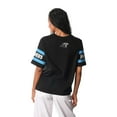 thumbnail image 2 of Women's The Wild Collective Black Carolina Panthers Drop Shoulder T-Shirt, 2 of 2