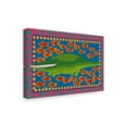 thumbnail image 2 of Trademark Fine Art 'Alligator And Fish' Canvas Art by Claudia Interrante, 2 of 3