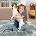 thumbnail image 6 of Wondo 2x3 Feet Indoor/Outdoor Door Mat - Machine Washable Non-Slip Low Pile Rug, Vintage Blue Entrance Carpet for Entryway Porch Bathroom Kitchen Bedroom Laundry, 6 of 8