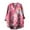 Pink, variant on BILIKEYU Japanese Traditional Geometric Pattern Printed Shirt for Women, Shirts for Women, Casual Shirts for Women, Gauze Shirts for Women