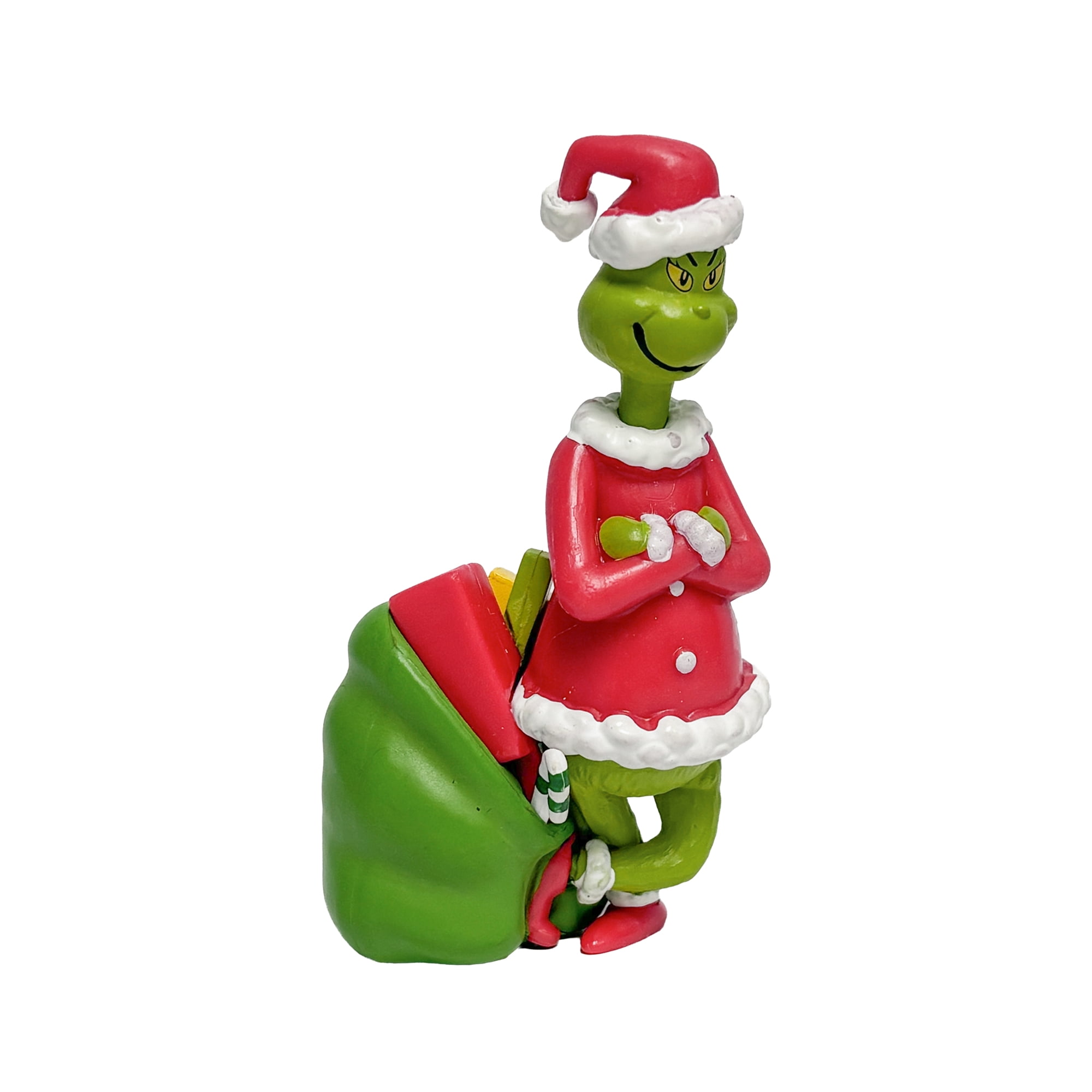 Dr. Seuss The Grinch with Santa Sack Christmas Village Figurine