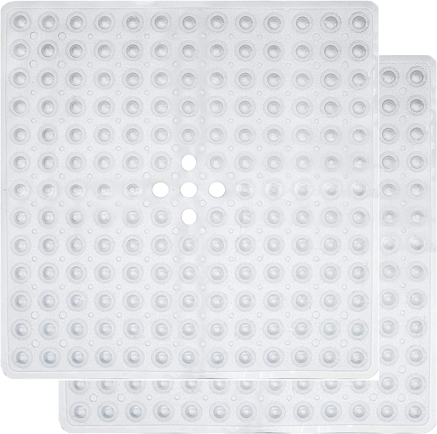 Dnzzs 2 Pack Shower Stall Mat, 21x21 Square Bathroom Bath Tub Mats for