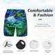 thumbnail image 3 of Fotbe Colorful Stained Glass Crocodile Traje de Baño para Hombre – Shorts de Natación de Secado Rápido con Forro y Bolsillos-3X-Large, 3 of 6