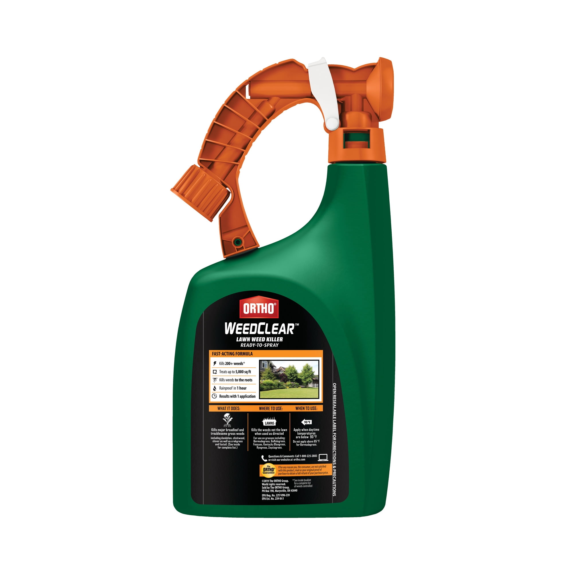 Ortho WeedClear Ready-to-Spray Crabgrass Weed Killer with Hose (North), 32 Oz.