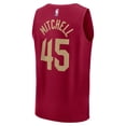 thumbnail image 3 of Men's Fanatics Donovan Mitchell Wine Cleveland Cavaliers Fast Break Replica Player Jersey - Icon Edition, 3 of 3