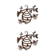 thumbnail image 1 of Bewildely Lively Silhouette Steel Garden Dog Decor for Wall Fence Outside House colmena marrón 2piezas, 1 of 1