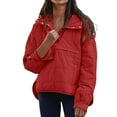 thumbnail image 1 of Manteau Grande Taille pour Femmes Mode Décontractée à Capuche Manches Longues Couleur Unie avec Ourlet Rond pour Confort Élégant, 1 of 5