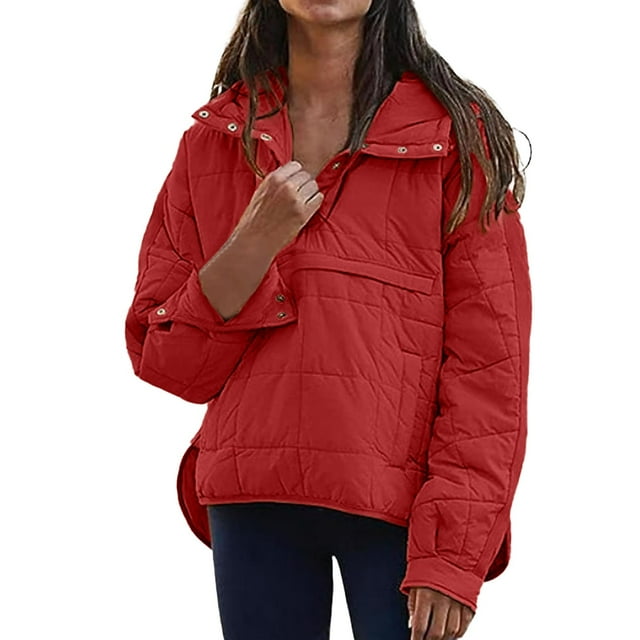 Manteau Grande Taille pour Femmes Mode Décontractée à Capuche Manches Longues Couleur Unie avec Ourlet Rond pour Confort Élégant