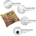 thumbnail image 4 of JRXY Spring Pillow Covers Vintage Cherry Blossom Farmhouse Chinoiserie Watercolors Tree Floral Yellow  Decorative Soft Bedroom Dorm Sofa Outdoor Pillow 2pcs White, 4 of 6