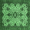 thumbnail image 1 of Ahgly Company Indoor Square Abstract Emerald Green Modern Area Rugs, 8' Square, 1 of 4