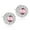 Light Rose, variant on Blomdahl | Hypoallergenic | Silver Titanium 8mm Brilliance Halo Crystal Stud Earrings | Best Choice For Sensitive Ears