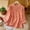 A318 Pink, variant on Xdegoge Cotton Linen Shirts for Women Mandarin Collar Button Up 3/4 Sleeve Blouses Embroidered Loose Fit Tops Lightweight Breathable Casual Summer Work Office Textured Shirt