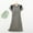 Black, variant on Sakmal Long Moomoo House Dress for Women Casual Black Cotton Sleepwear Short Sleeve Striped Nightgowns for Women