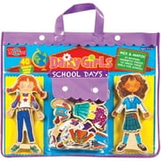 T.S. Shure Daisy Girls' School Days Wooden Magnetic Dress-Up Dolls