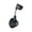 Black, variant on No Drill Shower Head Holder Strong Suction 360° Adjustable Universal Mount 20lb Capacity for Bathroom Faucet