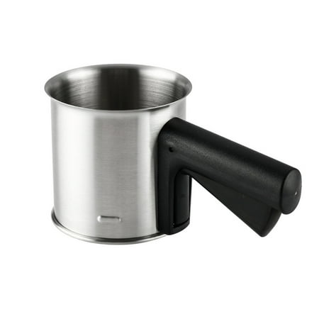 

Yoone Mesh Strainer Cup-shaped Semi-automatic ABS Hand Pressure Type Mesh Sieve Baking Tool