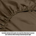 thumbnail image 2 of HLONK Fresh Linen 1200 Thread Count California King Size Deep Pocket Solid Cotton Sheet Set (California King, 2 of 3