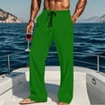 thumbnail image 2 of Mens Solid Color Pajama Pants, Lightweight Lounge Pj Bottoms for Men Soft Sleep Pants with Pockets & Drawstring, 2 of 6