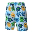 thumbnail image 5 of Naloa Cartoon Monster Men's Beach Shorts, Surfing shorts, Swim trunks, Quick Dry Swim Trunks for Surfing Beach Fun - XX-Large, 5 of 9