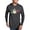 Heather Gray, variant on - Christmas Penguin Joy 2 - Mens Hooded Shirt