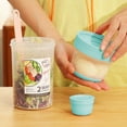 thumbnail image 6 of Unbeatable Price, Salad Lunch Box Takeaway Salad Container Reusable Fruit Bowl For Work Outdoor Camping For Serving Mashed Potatoes Snacks And Berries Microwaveable Popular Picks | Acrylic, Green, 6 of 9