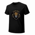 thumbnail image 1 of Brave Lion Anime T-shirt Cartoon T-shirt Black T-shirt Animal Short Sleeve Unisex Tees, 1 of 5