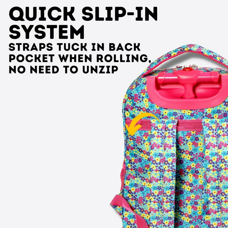 J world sunny rolling cheap backpack