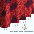 thumbnail image 6 of Red Cheetah Leopard Pattern Shower Curtain 36"x72" ,Bathroom Decorative Shower Curtains Set with 12 Hooks,Modern Waterproof Washable Shower Curtain, 6 of 6