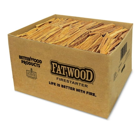Betterwood Products 9925 Natural Pine Hand Split Fatwood 25 Pound