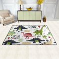 thumbnail image 3 of SKYSONIC Lightweight Soft Area Rugs Wild Dinosaurs Floor Mat for Kids Playing Room Hardwood Floor Living Room Nursery Rugs, 60x39 in, 3 of 6