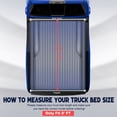 thumbnail image 4 of DAMAIJOY 8Ft Roll up Tonneau Cover Upper Aluminum& PVC Vinyl Mounting Hardware for Silverado 1500/2500HD Classic 2007,for Silverado 1500/2500HD/3500HD 2007-2013,for Sierra 1500 Classic 2007, 4 of 9