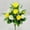 Yellow, variant on Foopr Sympathy Silks Cemetery Gravesite Red Lilies With White Daisies And Red Roses (1) Bouquet
