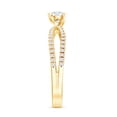 thumbnail image 3 of Rosec Jewels Certified 5mm Lab Grown Diamond Promise Engagement Ring - EF-VS Quality, 18K Yellow Gold, US 11.00, 3 of 8