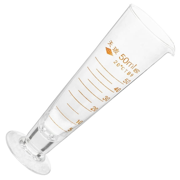 GOOHOCHY Transparent Laboratory Glass Measuring Tool for Lab Use Graduated Cylinder with Scale 100ml