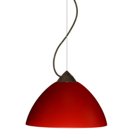 

Besa Lighting 1Kx-420131-Led Tessa 1 Light Led Cable-Hung Pendant - Bronze