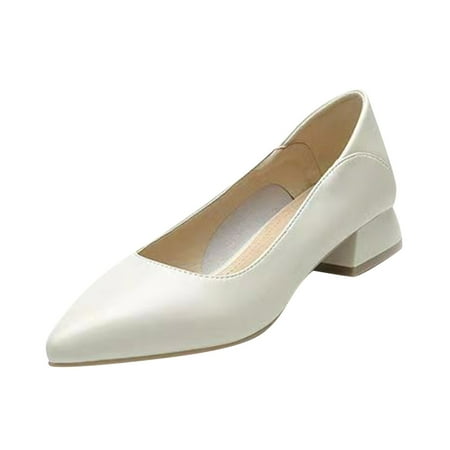 

Female Casual Shoes Fashion Autumn Women Casual Shoes Pointed Toe Low Heel Solid Color Comfortable Simple Style